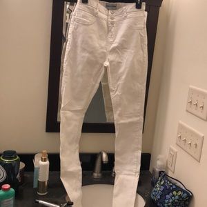 White tall skinny jeans